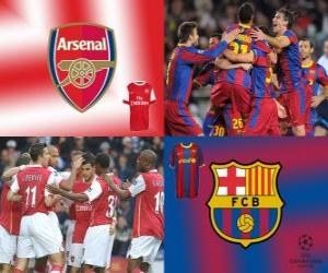 yapboz UEFA Şampiyonlar Ligi Sekizinci finallerinde 2010-11, Arsenal FC - FC Barcelona